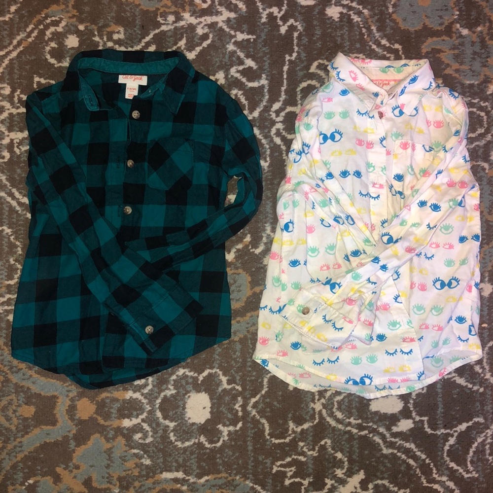 Girls Cat&Jack Button Up Shirt
